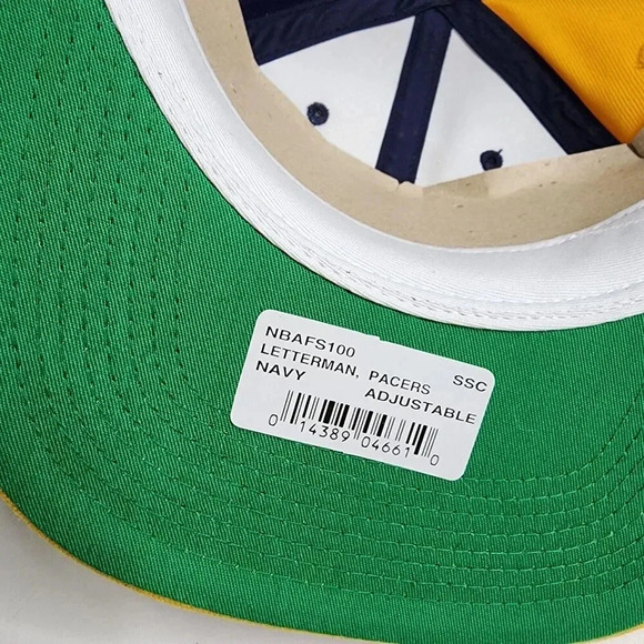 Indiana Pacers Letterman Sports Specialties Snapback Hat IP Big Logo Rare NEW - Picture 9 of 11